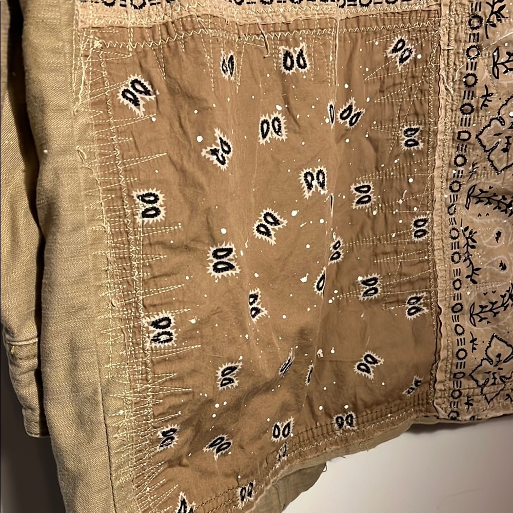 Free People We the Free Swept Up Bandana Shirt Jacket - Picture 5 of 11